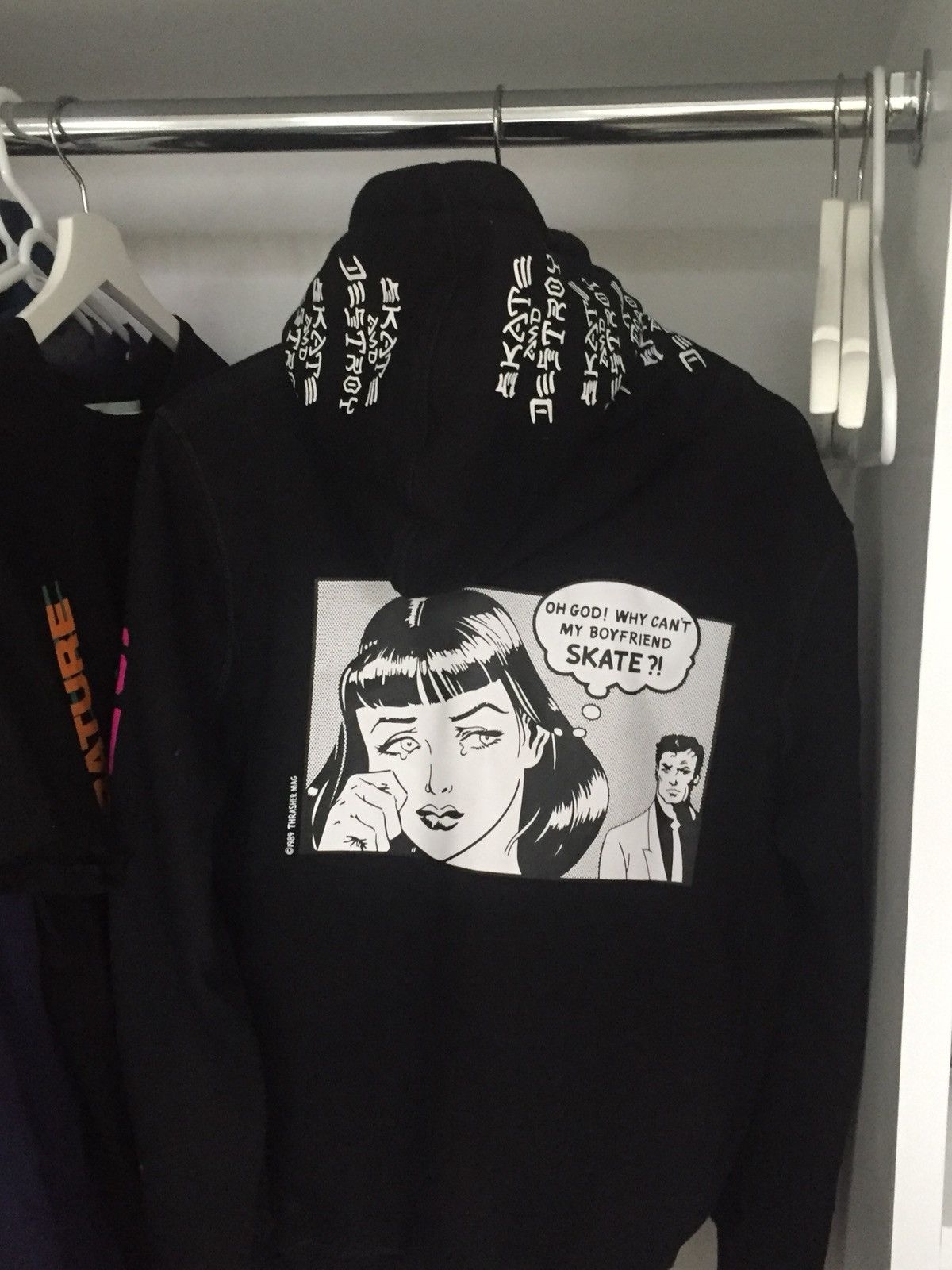 Supreme Thrasher Supreme X Thrasher I Wish My Boyfriend Could Skate Hoodie Grailed