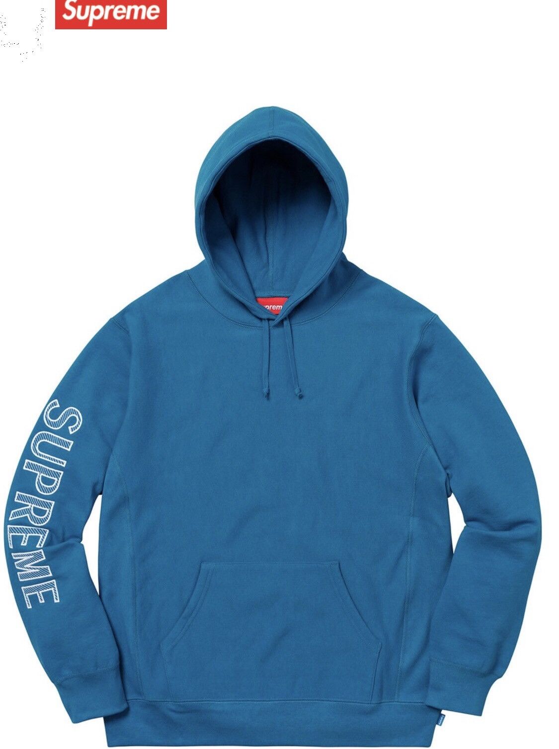 Supreme sleeve embroidery hooded sweatshirt shop