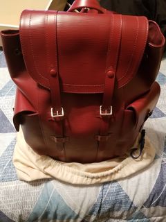 LOUIS VUITTON Epi Montsouris MM Backpack Monaco 700th Red LV Auth 36931