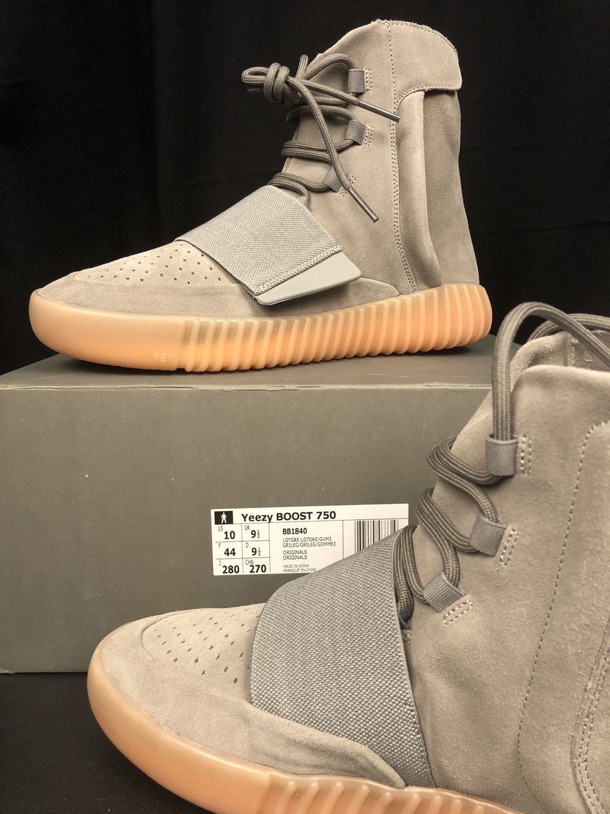 Adidas Yeezy Boost 750 Grey Gum Glow In The Dark GOAT Verified Grailed