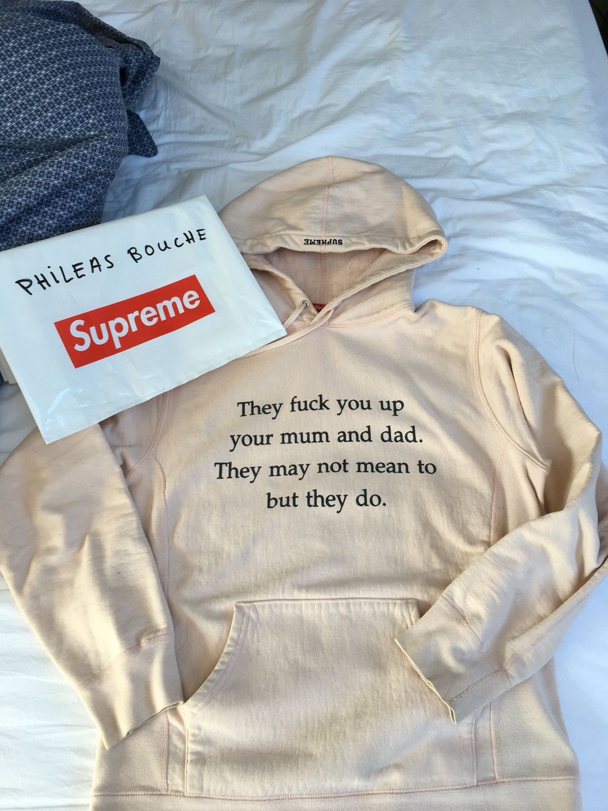 Supreme They Fuck You Up Your Mom And Dad Hoodie | Grailed