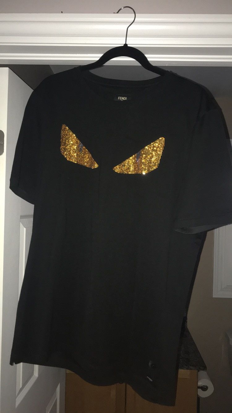 Fendi Fendi Gold Monster Eyes Shirt | Grailed
