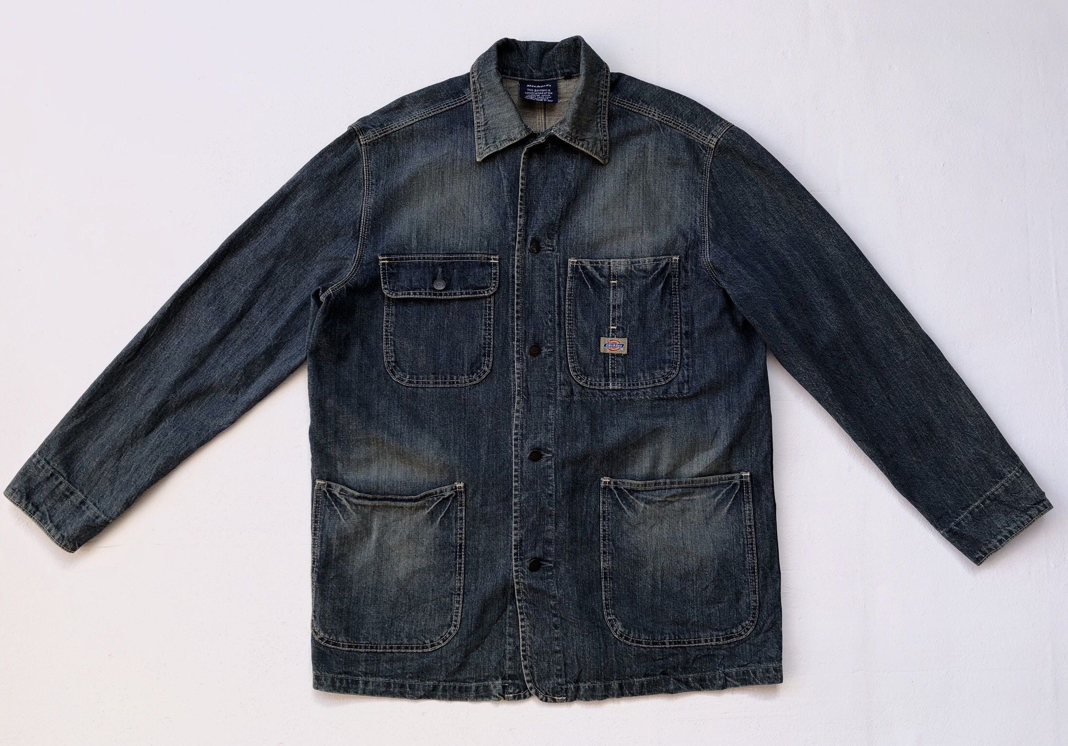 Dickies × Vintage DICKIES DENIM WORK WEAR JACKET Size US XL / EU 56 / 4 - 2 Thumbnail