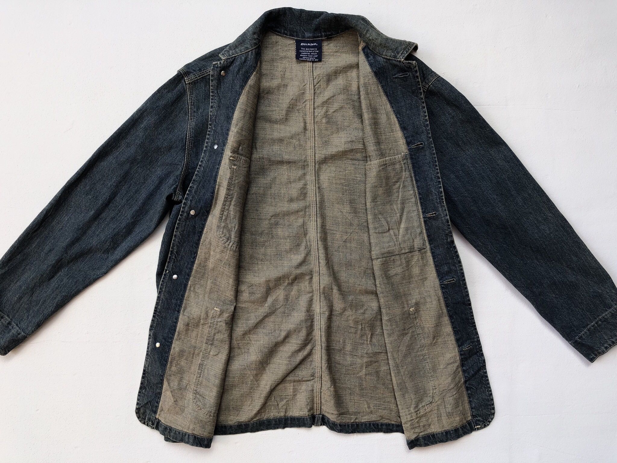 Dickies × Vintage DICKIES DENIM WORK WEAR JACKET Size US XL / EU 56 / 4 - 8 Thumbnail