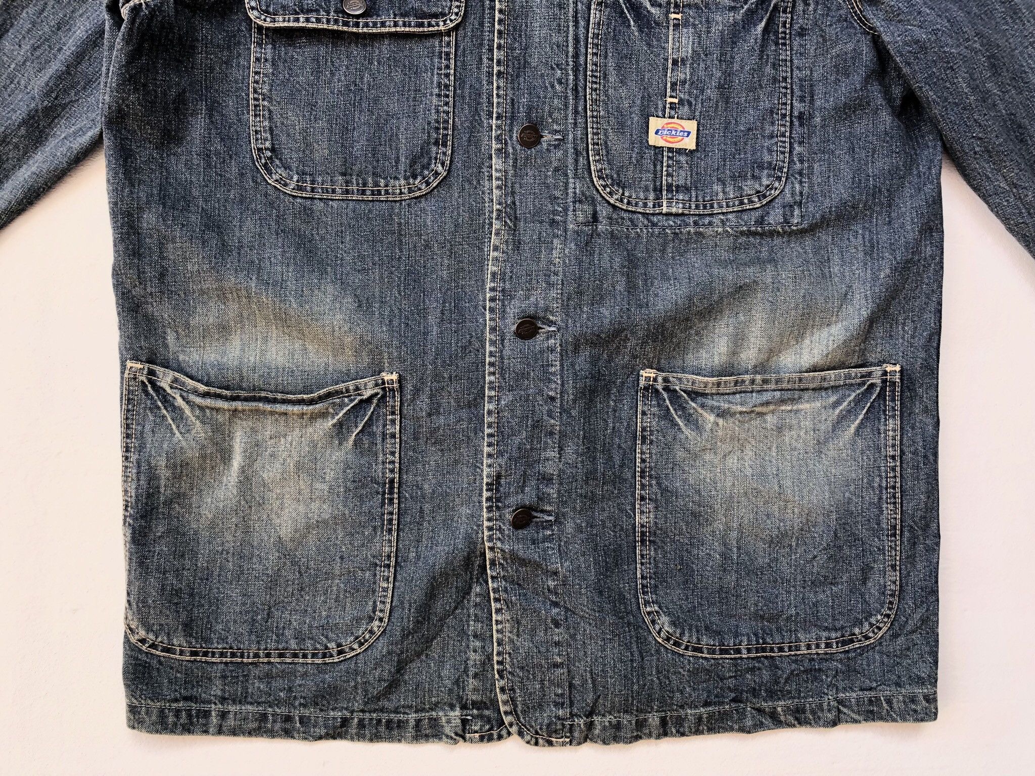 Dickies × Vintage DICKIES DENIM WORK WEAR JACKET Size US XL / EU 56 / 4 - 4 Thumbnail