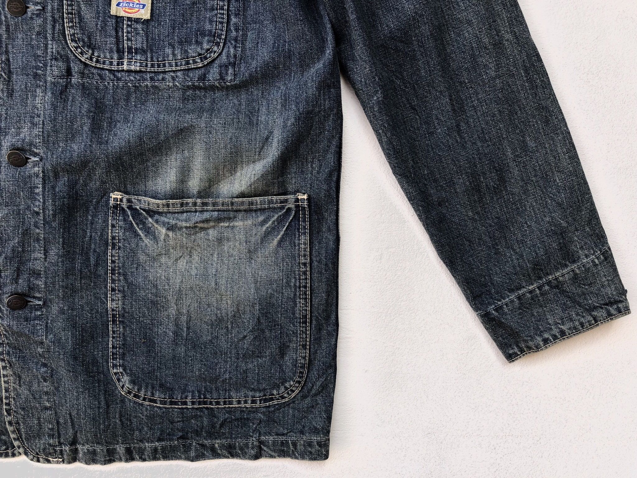 Dickies × Vintage DICKIES DENIM WORK WEAR JACKET Size US XL / EU 56 / 4 - 7 Thumbnail