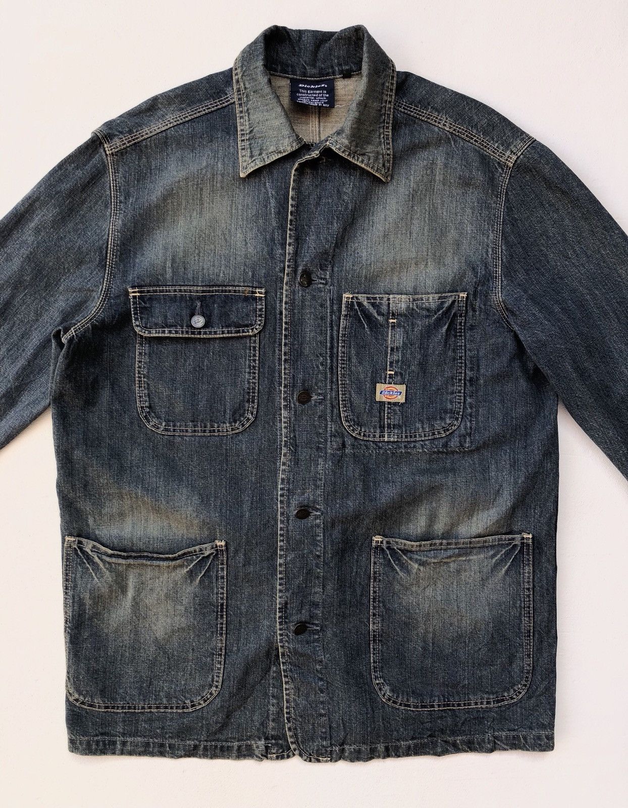 Dickies × Vintage DICKIES DENIM WORK WEAR JACKET Size US XL / EU 56 / 4 - 1 Thumbnail