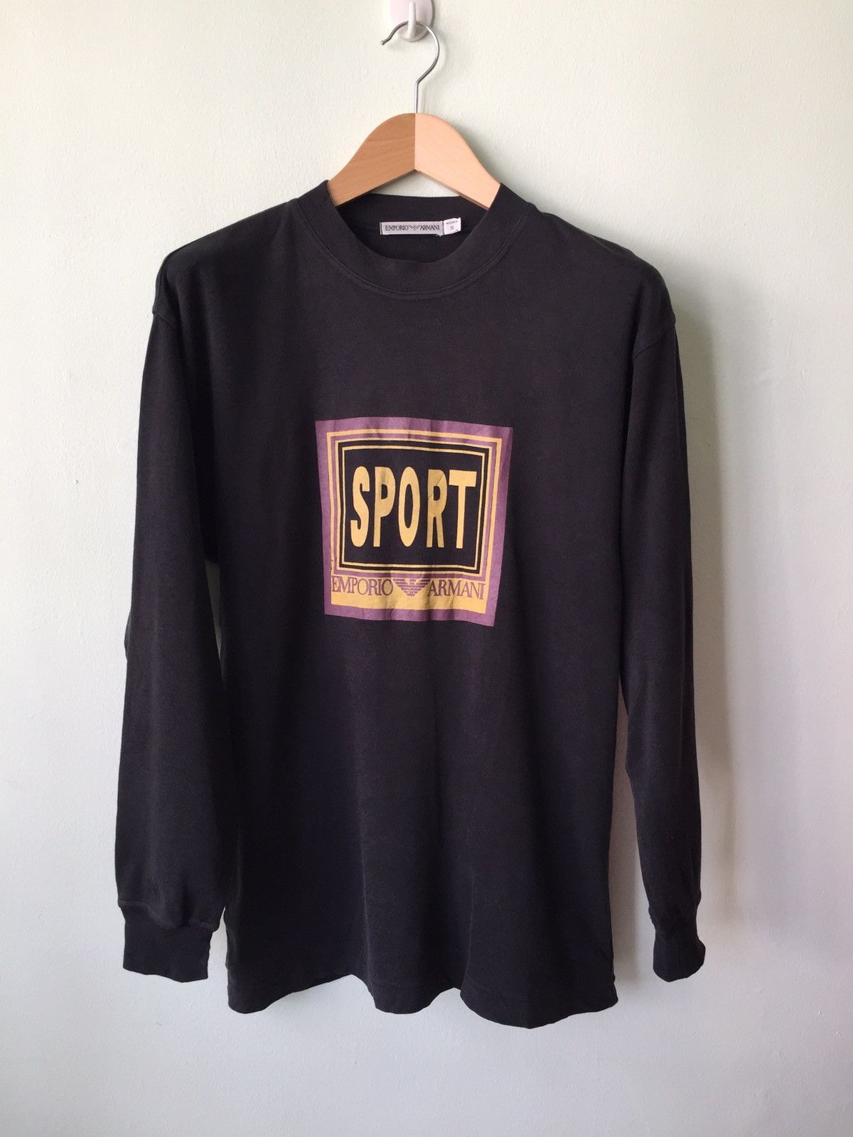 Armani LAST DROP! Vintage Long Sleeve Crewneck Shirt Size US S / EU 44-46 / 1 - 1 Thumbnail