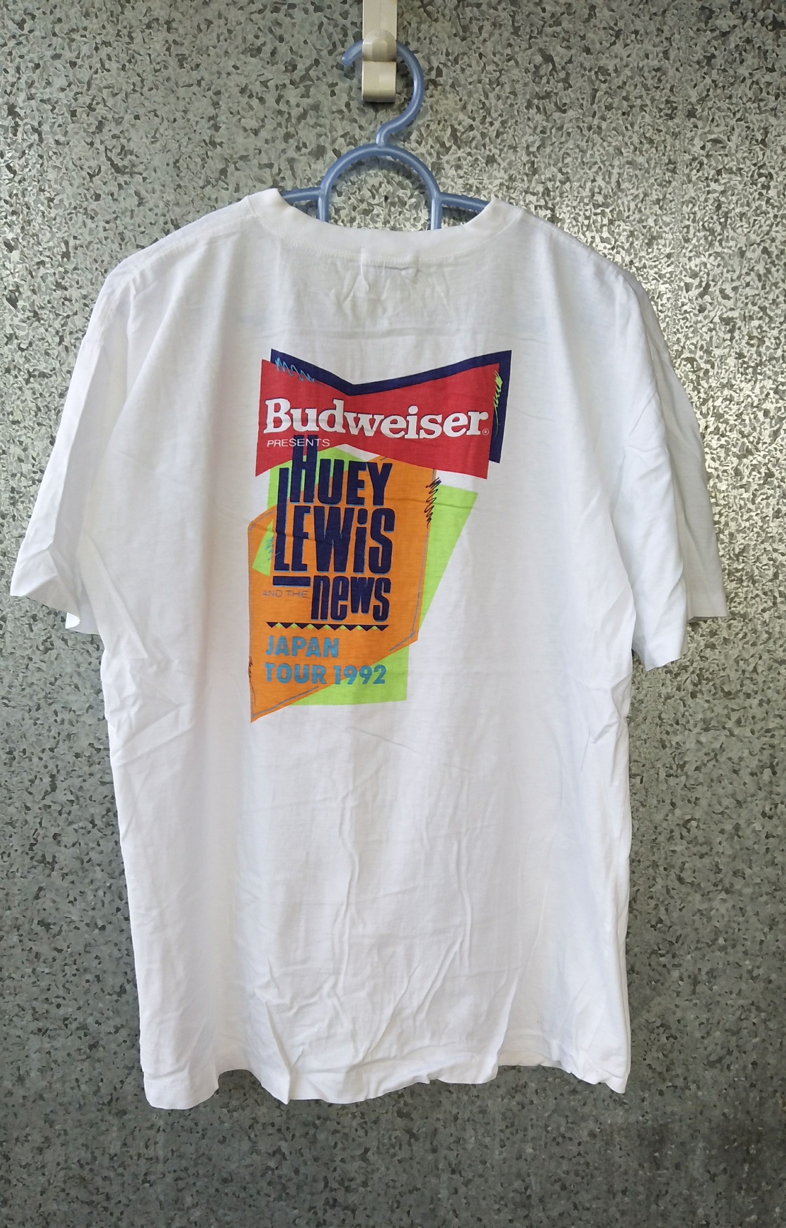 Vintage Rare!!! Budweiser presents Huey Lewis and the news Japan