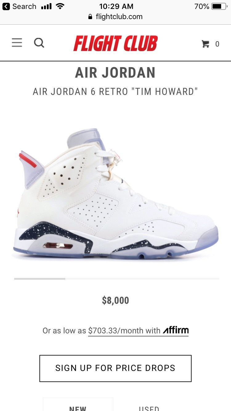 Jordan 6 hot sale tim howard