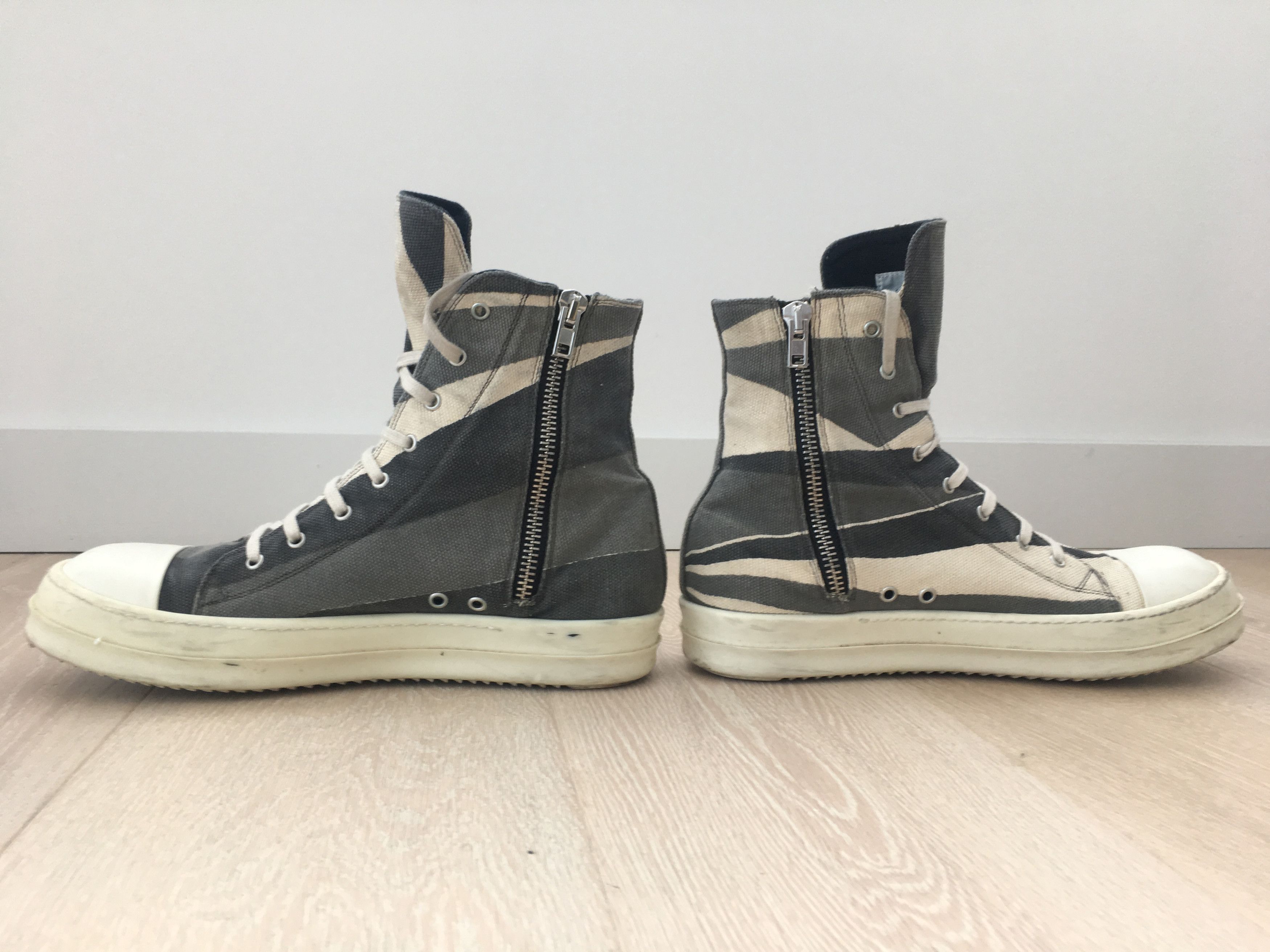 Rick Owens DRKSHDW Camo/Geo Ramones | Grailed