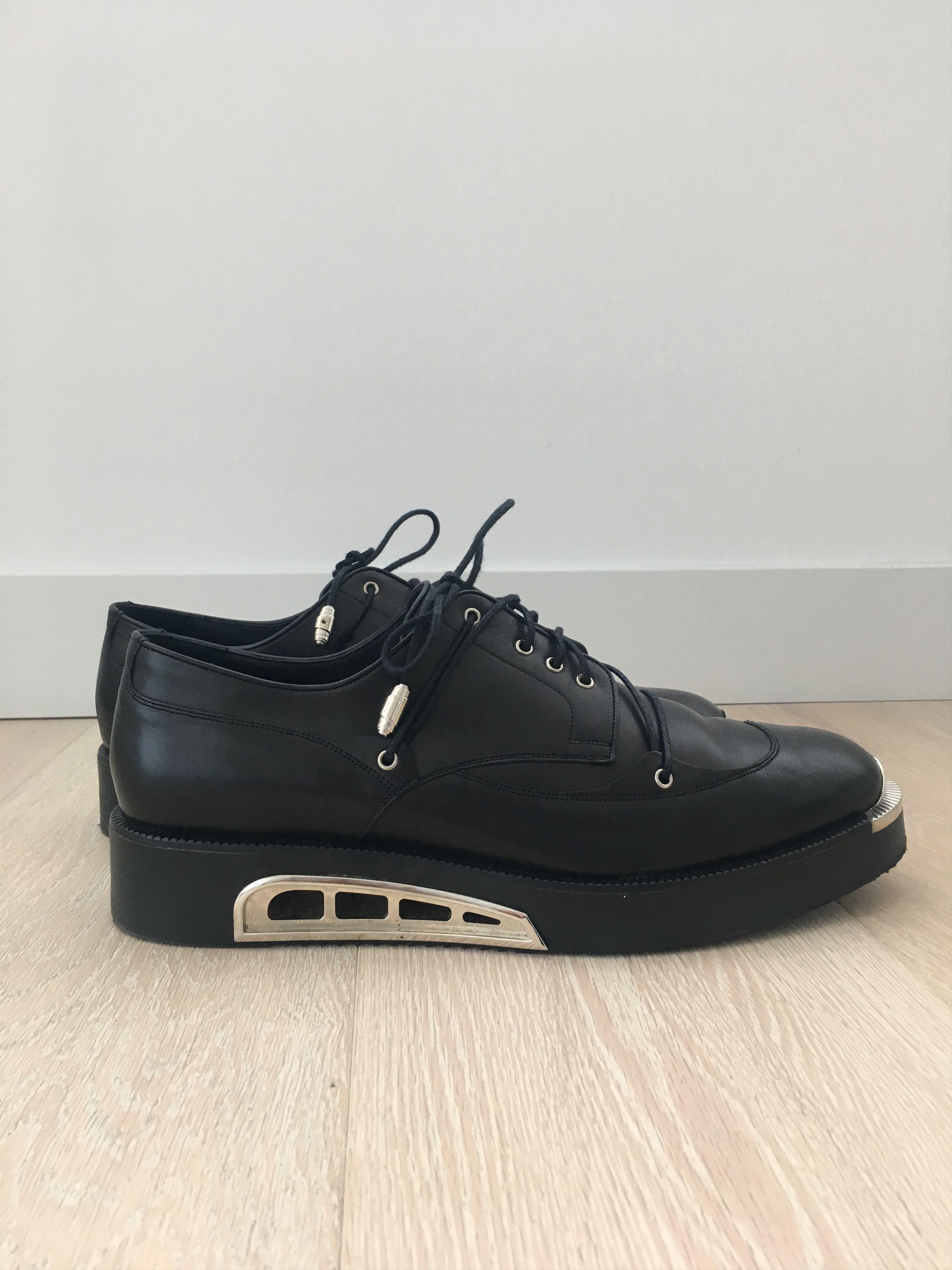 dior metal toe derby