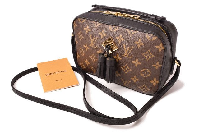 Louis Vuitton Shoulder Bag Pochette Saintonge Fringe Black