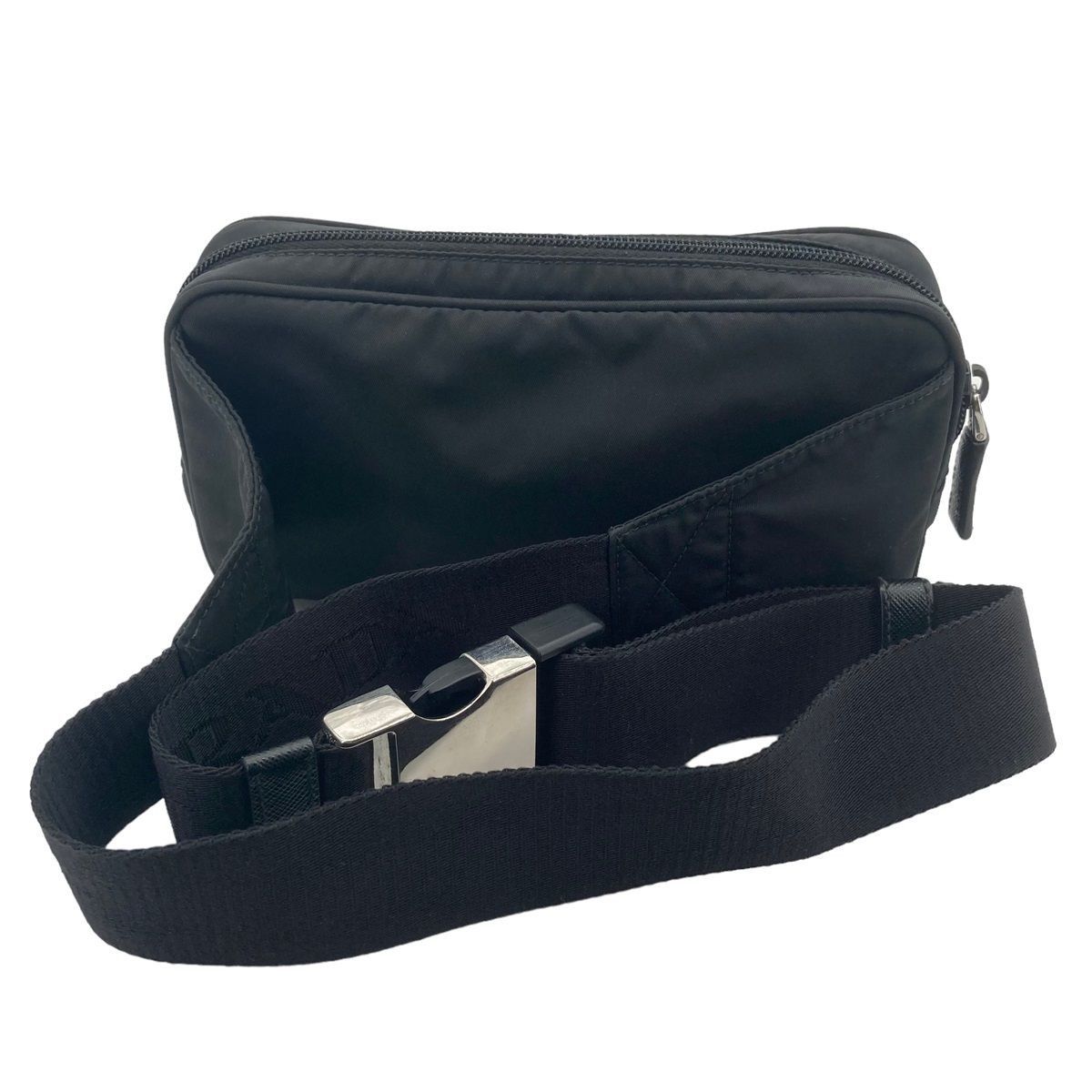 Prada Nylon Belt Body Bag Waist Pouch Black