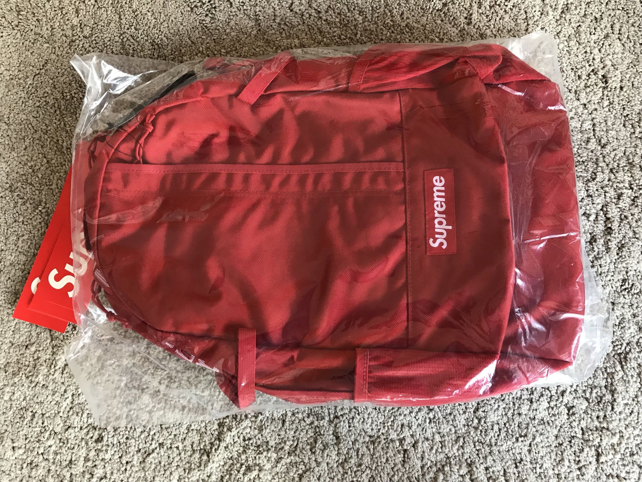 Supreme backpack SS18 Original Supreme Backpack ss18 Condition: 9/10 If... | Depop main image 3