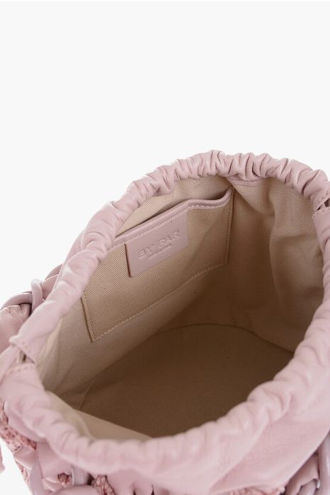 By Far Solid Color Leather and Chenille CASS Bucket Bag Grailed