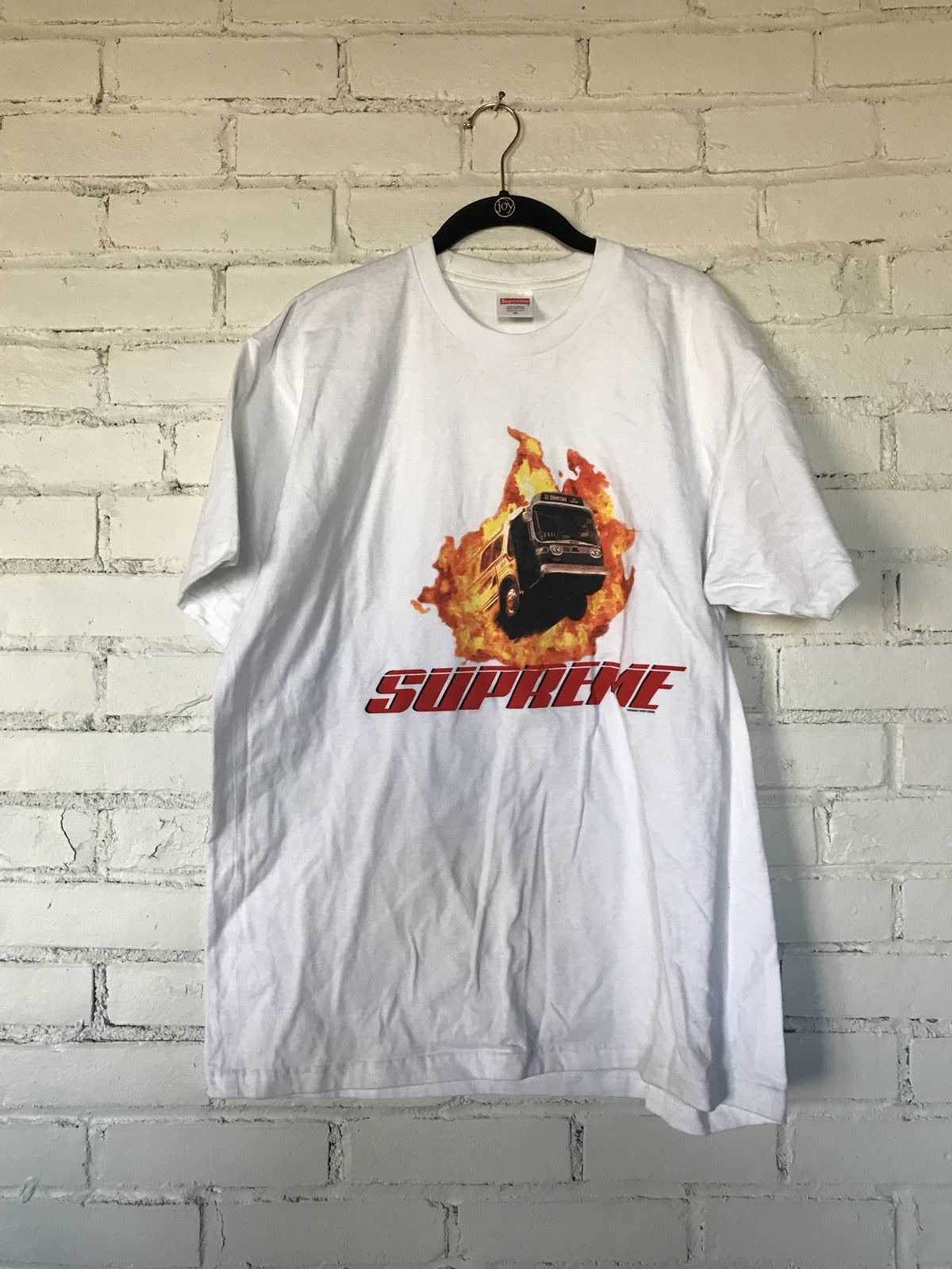 Supreme fire tee white clearance