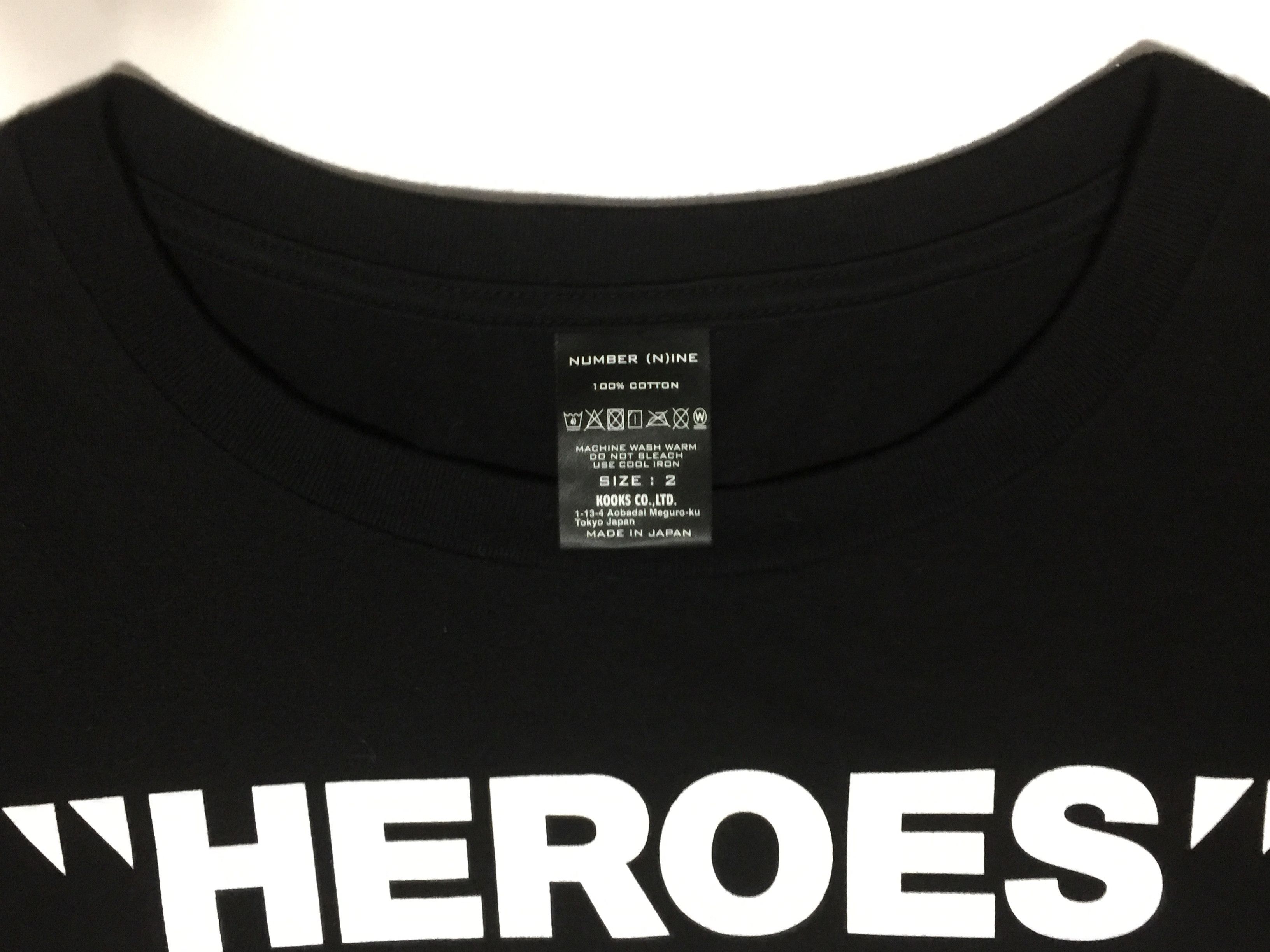 Number (N)ine Number (N)ine David Bowie HEROES Tee Size US M / EU 48-50 / 2 - 3 Thumbnail