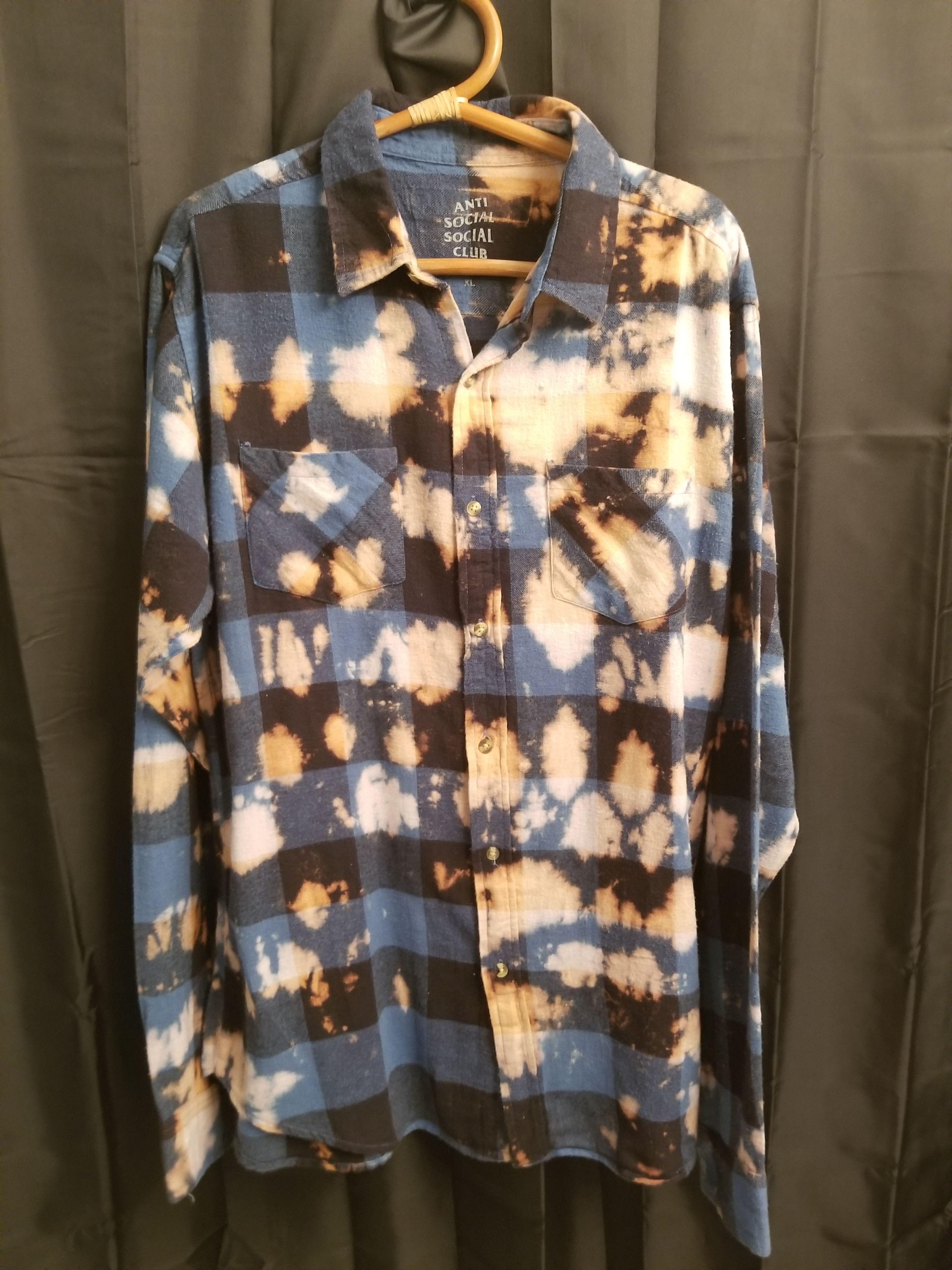 Anti Social Social Club Psy Buffalo Blue Flannel | Grailed