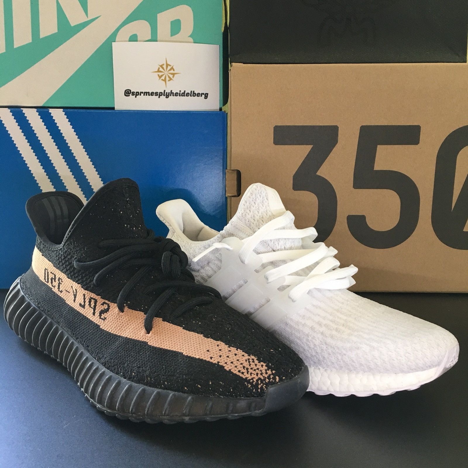 Adidas Yeezy Boost v2 Copper + Adidas Ultraboost Triple White 3.0