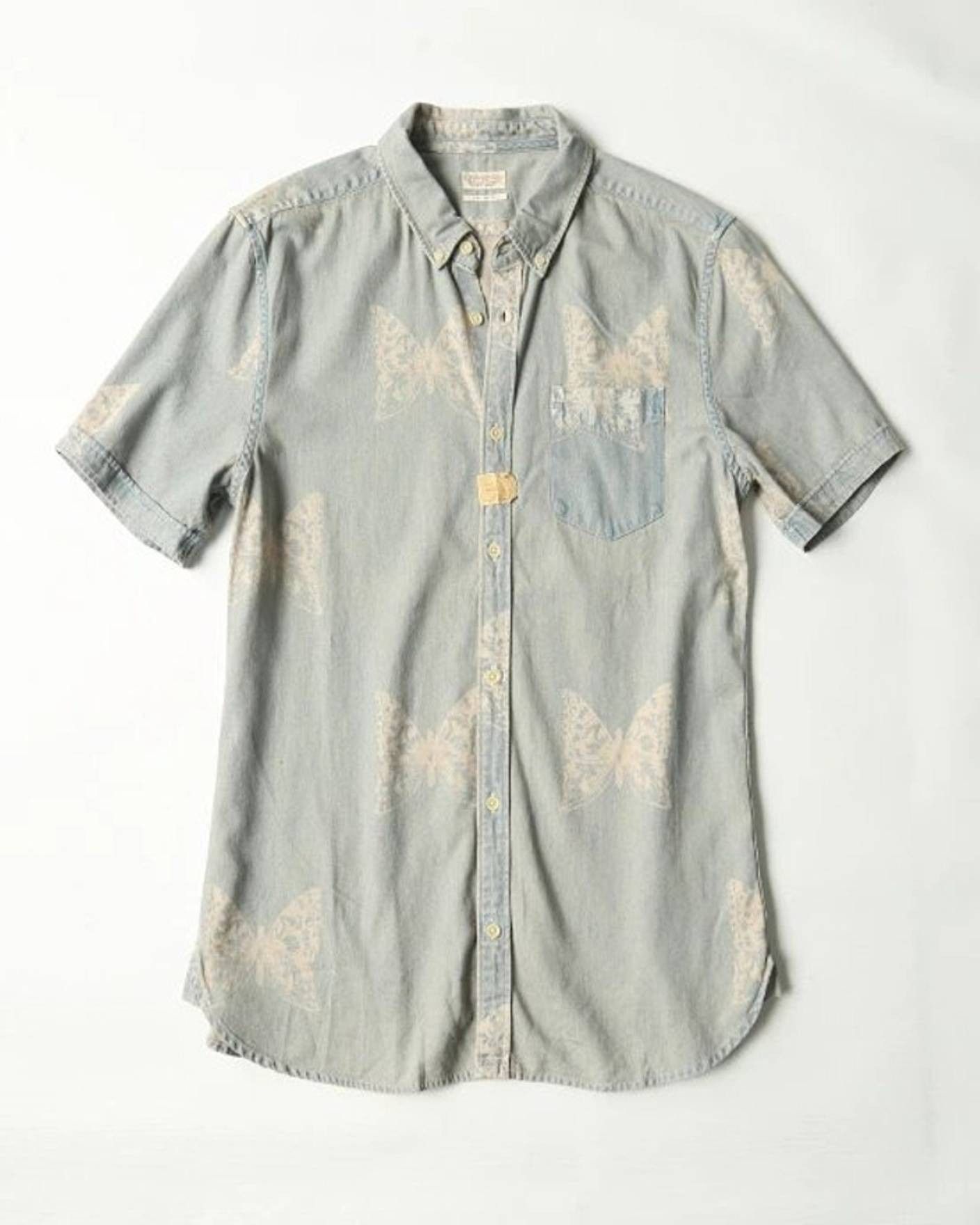 Allsaints Papillon Short Sleeve Shirt Size US M / EU 48-50 / 2 - 1 Thumbnail