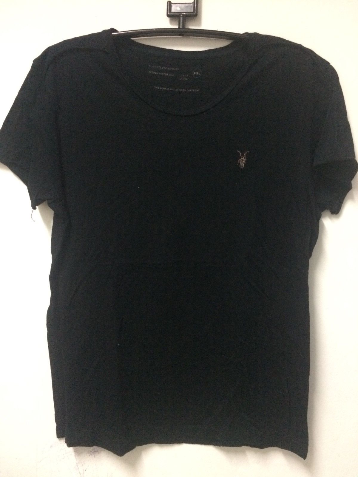 AW 2008 Allsaints Spitalfields T’s Black Tee Large.