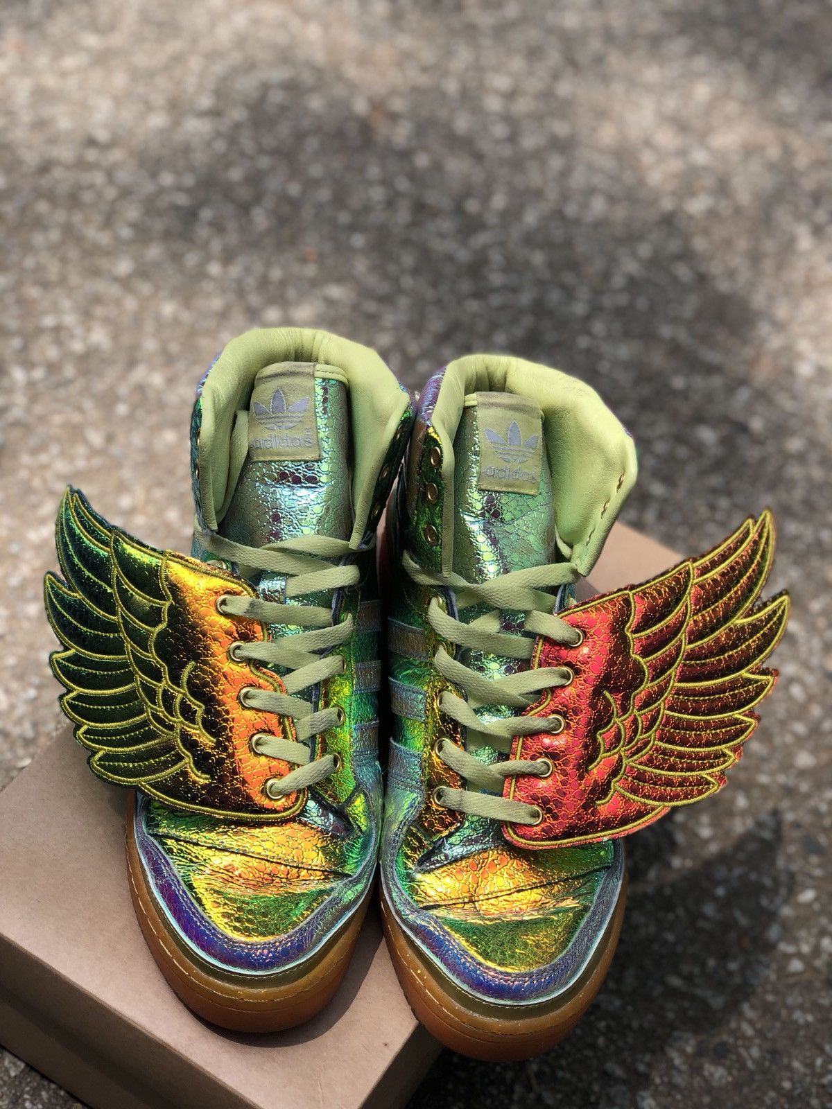 Adidas Jeremy Scott Adidas Js Wing Gold Foil Grailed