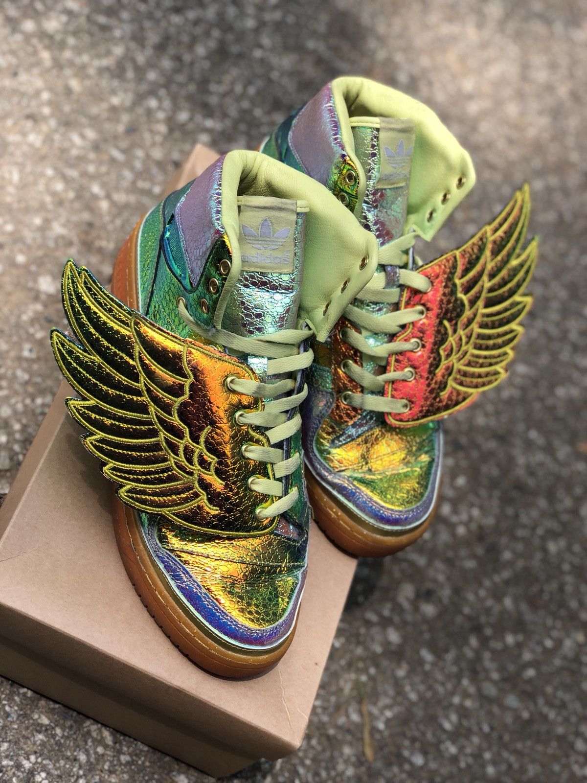 Adidas Jeremy Scott Adidas Js Wing Gold Foil Grailed