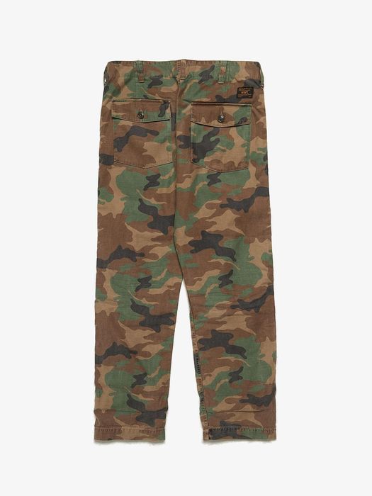 Wtaps Brown Camo Satin Cotton Trousers | Grailed