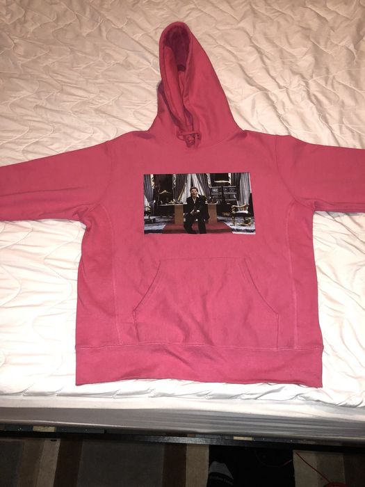 Supreme scarface 2024 hoodie pink