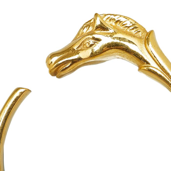Hermes HERMES Horse Head Bangle Costume Bracelet | Grailed