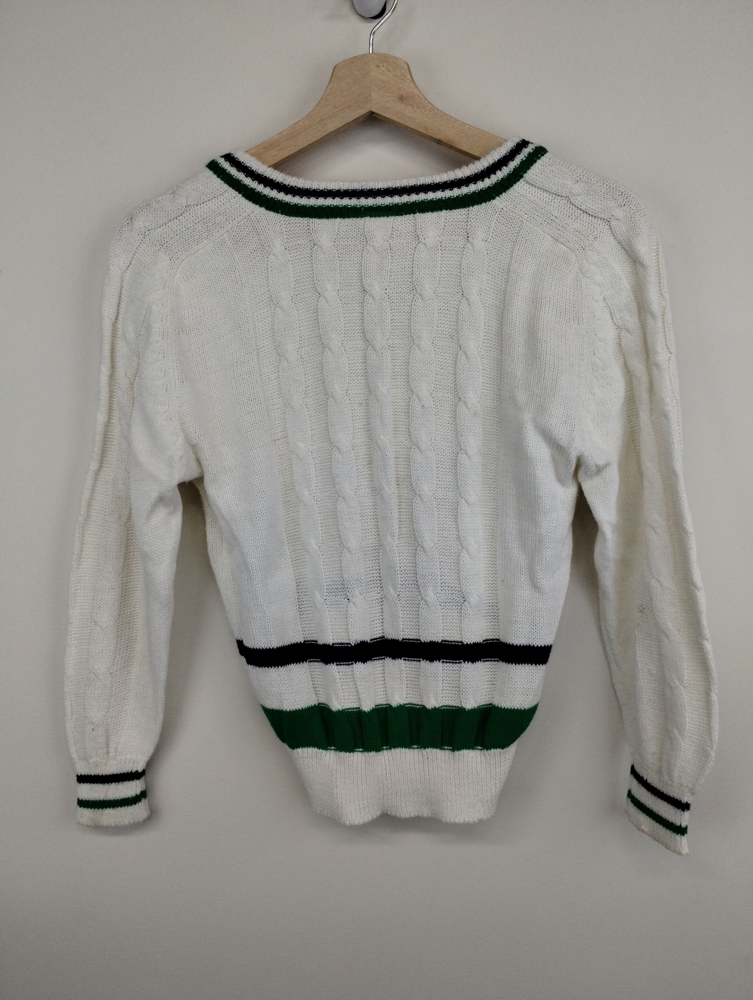 Lacoste Vintage 90s Lacoste Cableknit Sweater Size US XS / EU 42 / 0 - 4 Thumbnail