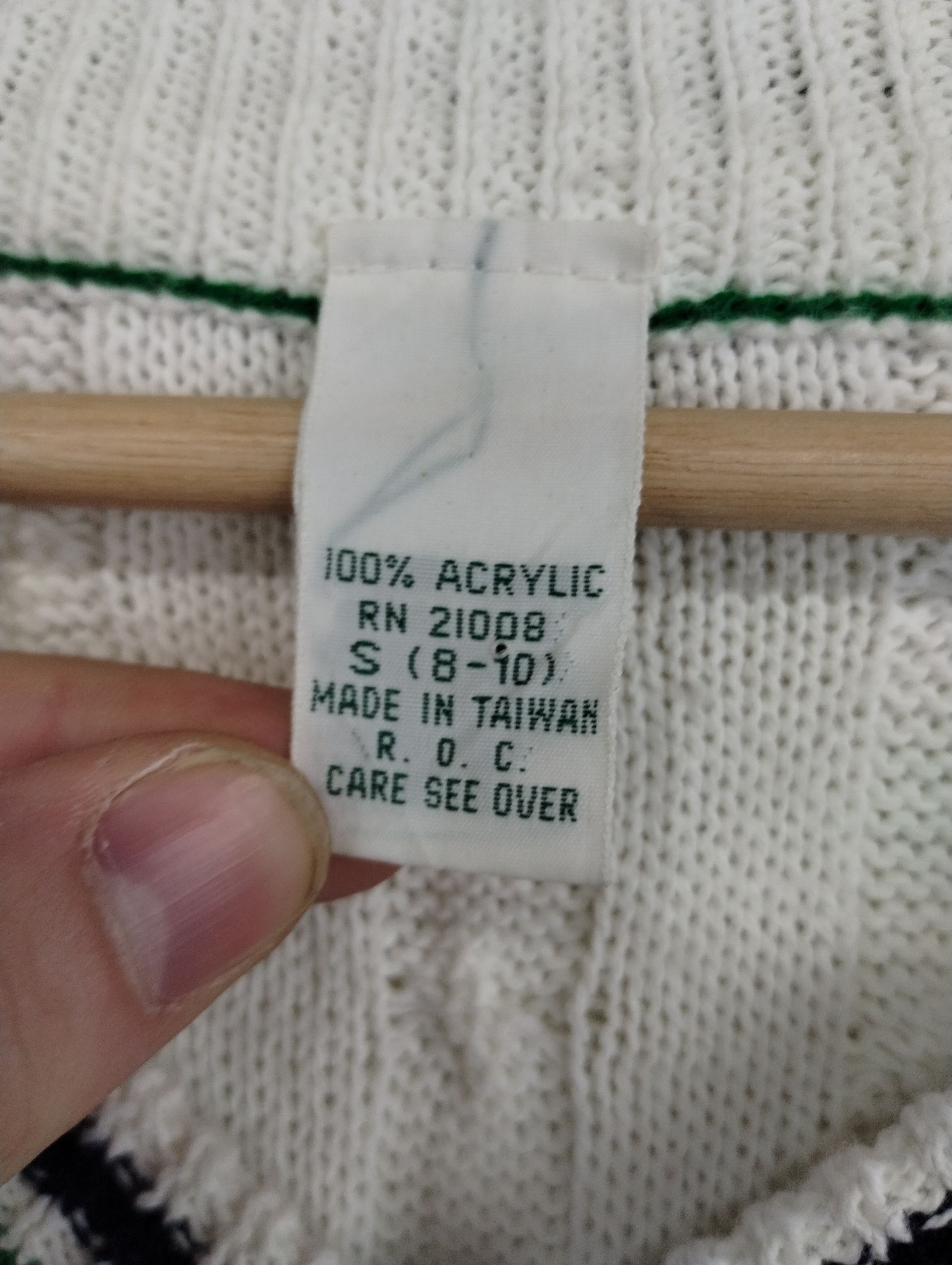 Lacoste Vintage 90s Lacoste Cableknit Sweater Size US XS / EU 42 / 0 - 3 Thumbnail