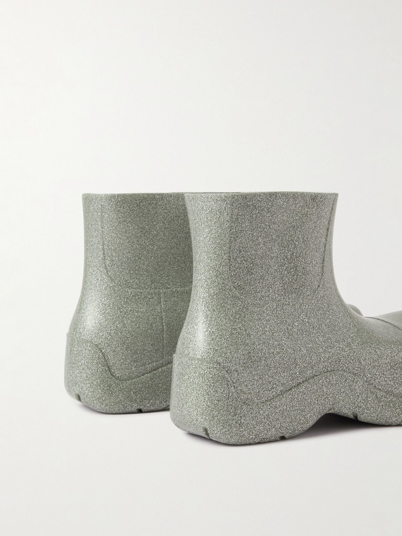 Bottega Veneta Puddle Rubber Ankle Boots in Silver Size US 11 / EU 44 - 3 Thumbnail