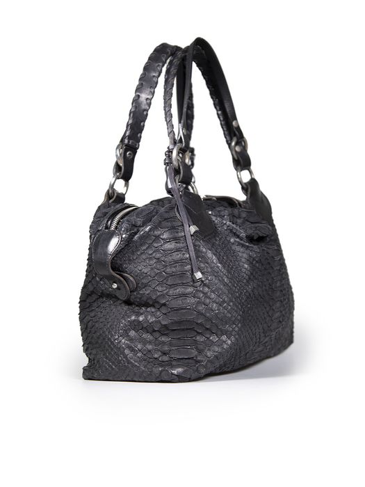 Pauric Sweeney Black Python Leather Shoulder Bag | Grailed