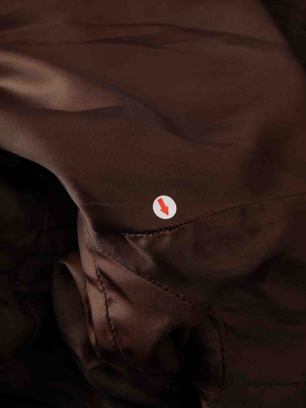Brown Angora Wool Long Coat
