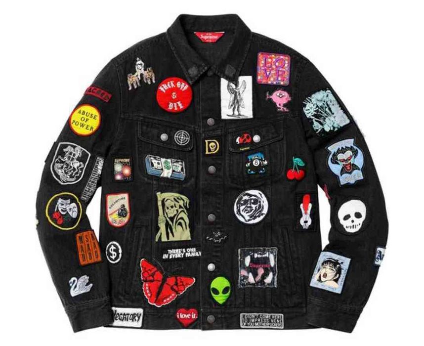 Supreme Patches Denim Trucker Jacket | Grailed