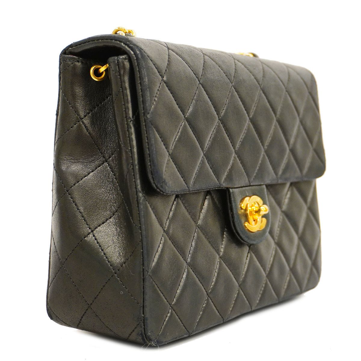 Chanel Mini Matelasse Single Chain Lambskin Black