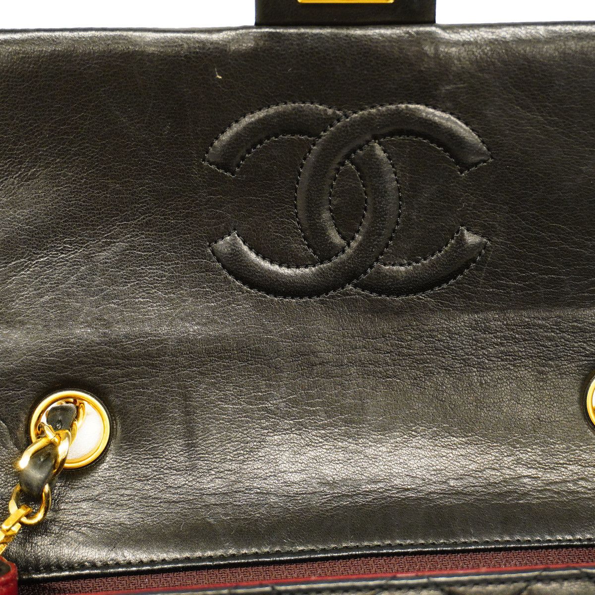 Chanel Mini Matelasse Single Chain Lambskin Black
