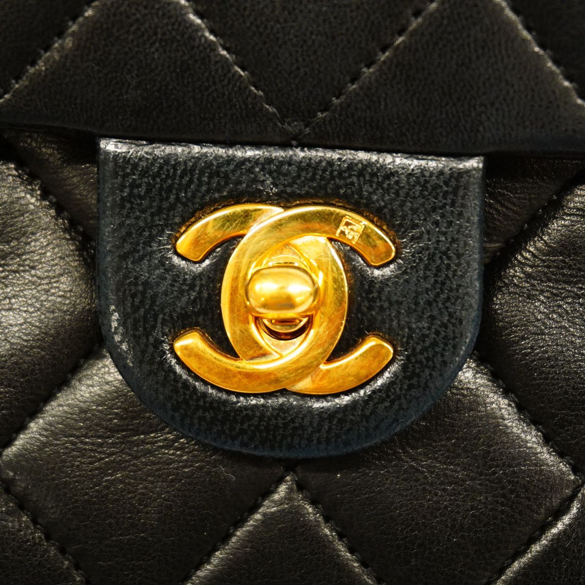 Chanel Mini Matelasse Single Chain Lambskin Black
