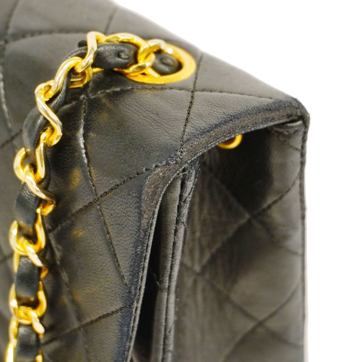 Chanel Mini Matelasse Single Chain Lambskin Black
