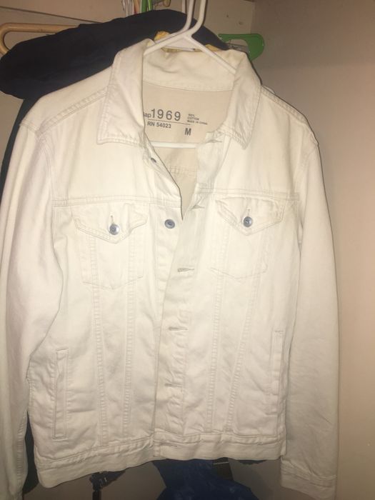 Gap Vintage White Denim GAP Jacket | Grailed