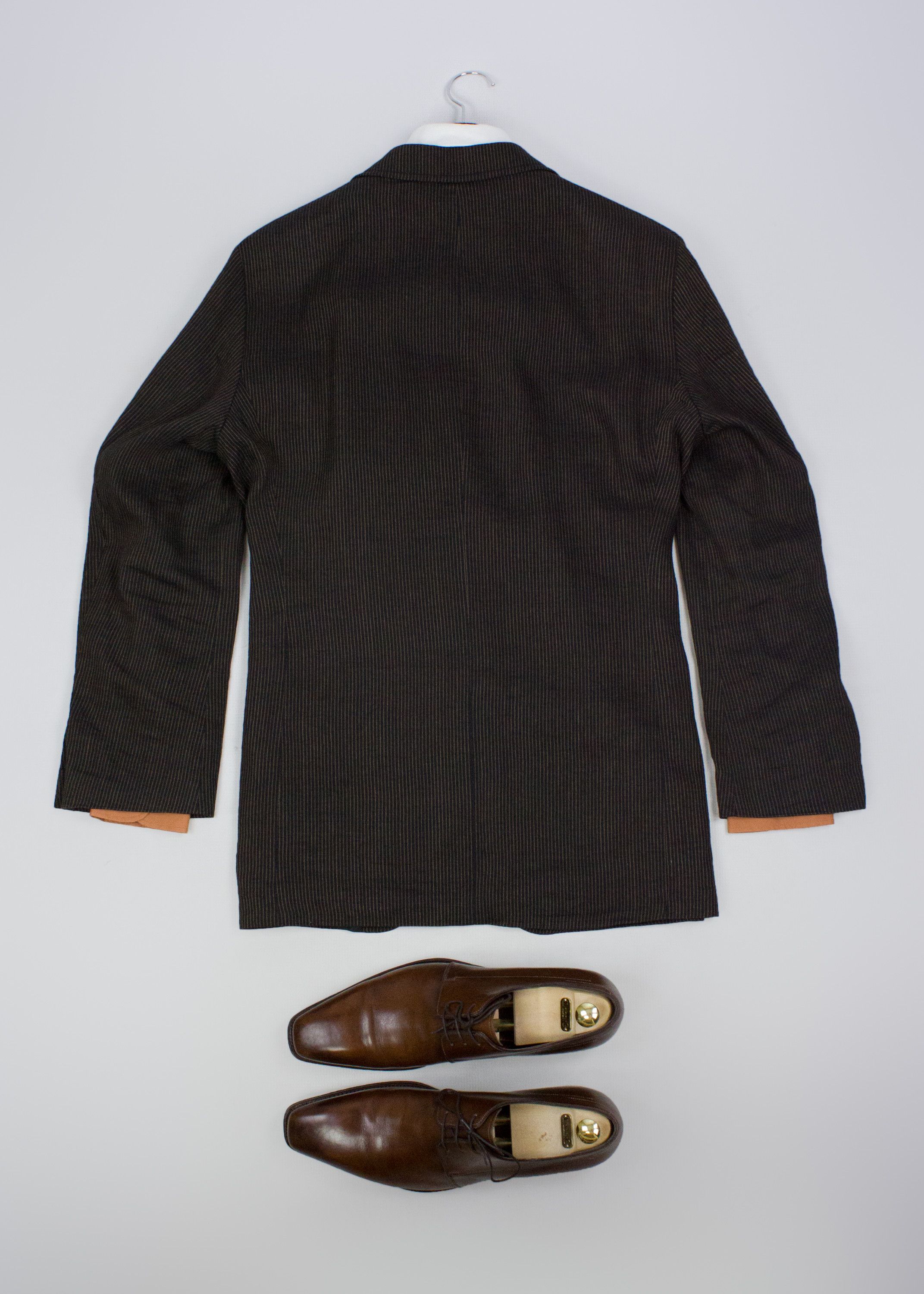 Hugo Boss Hugo Boss Radcliffe Brown Linen Blazer 40R EU 50 Size 40R - 4 Thumbnail