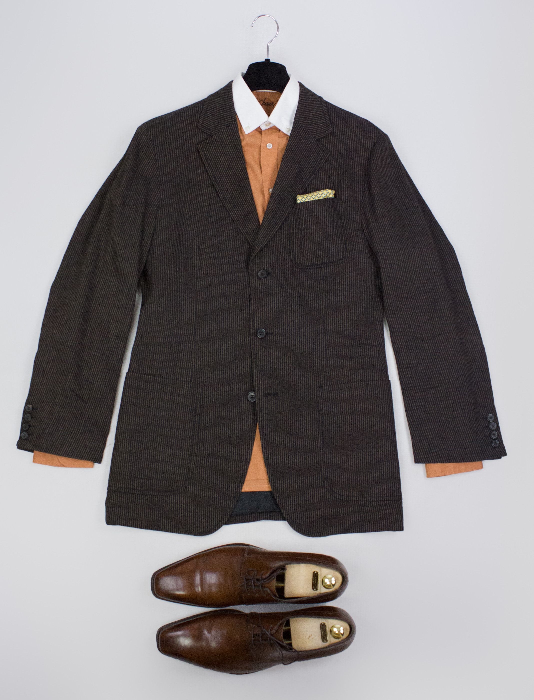 Hugo Boss Hugo Boss Radcliffe Brown Linen Blazer 40R EU 50 Size 40R - 1 Thumbnail
