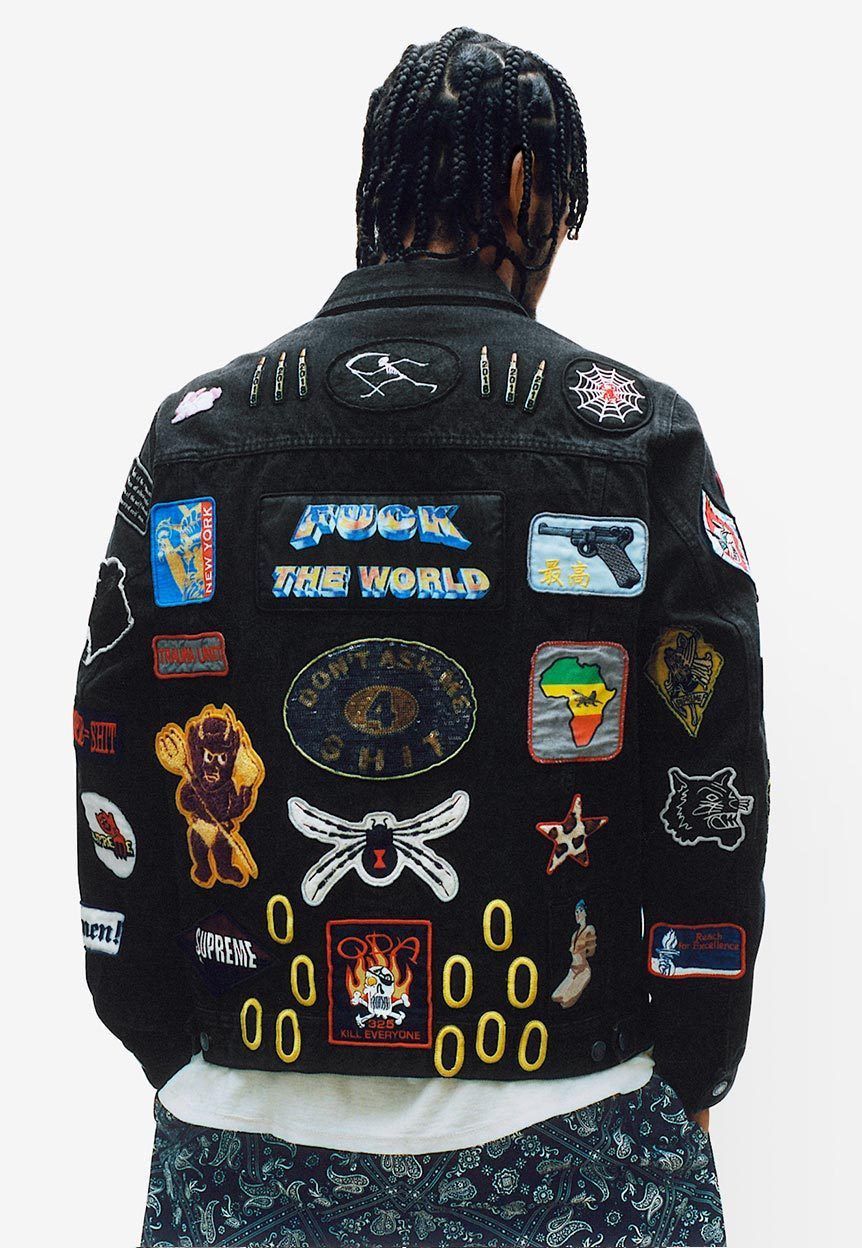 Patches denim trucker jacket hotsell