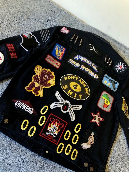 NTWRK - SUPREME PATCHES DENIM TRUCKER JACKET