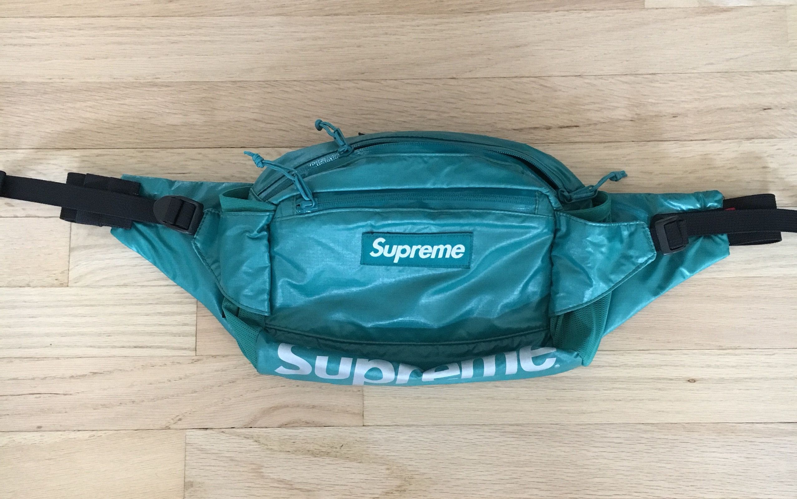 Supreme teal waist bag clearance