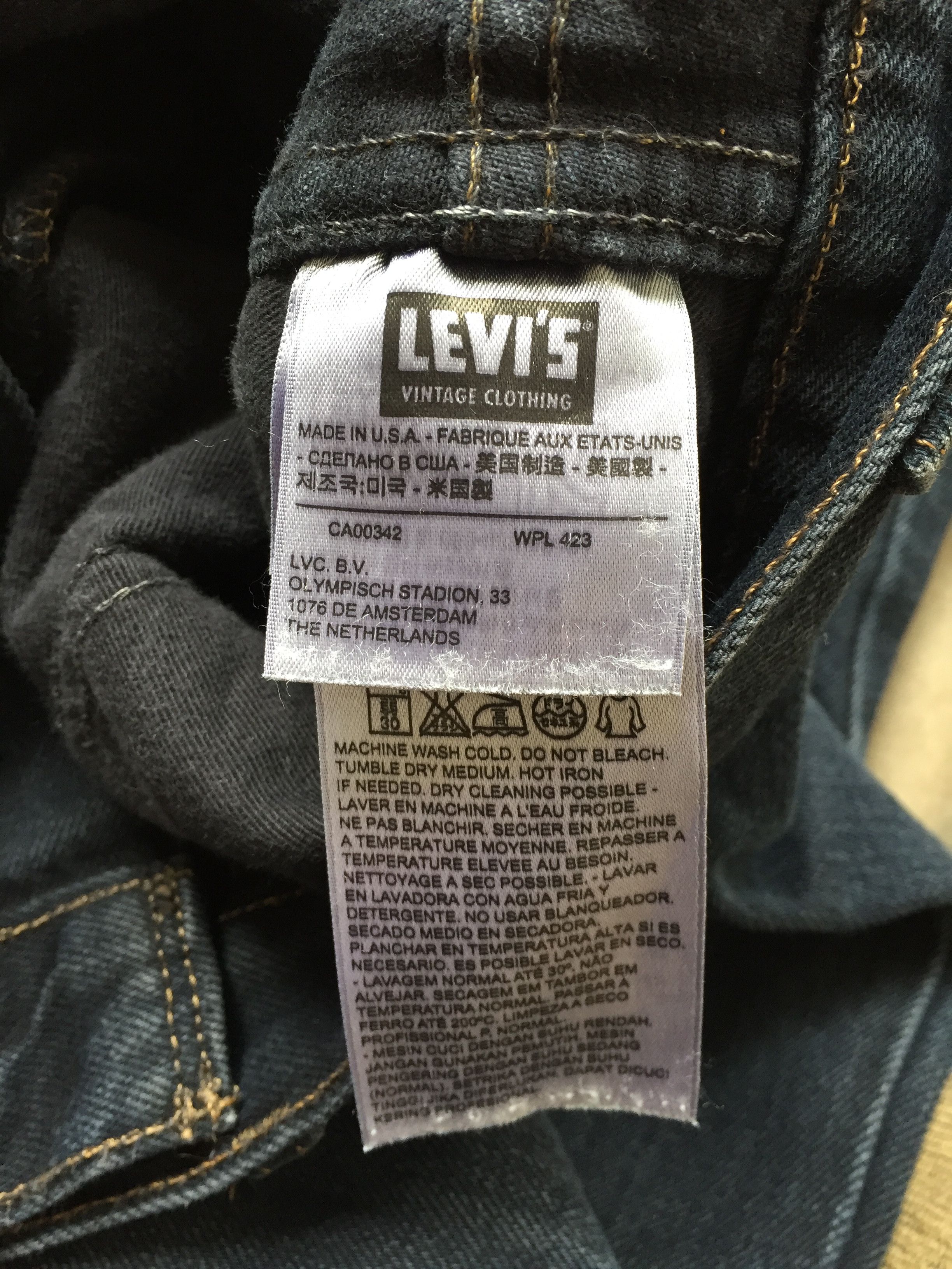 Levi's 606 black overdye deals