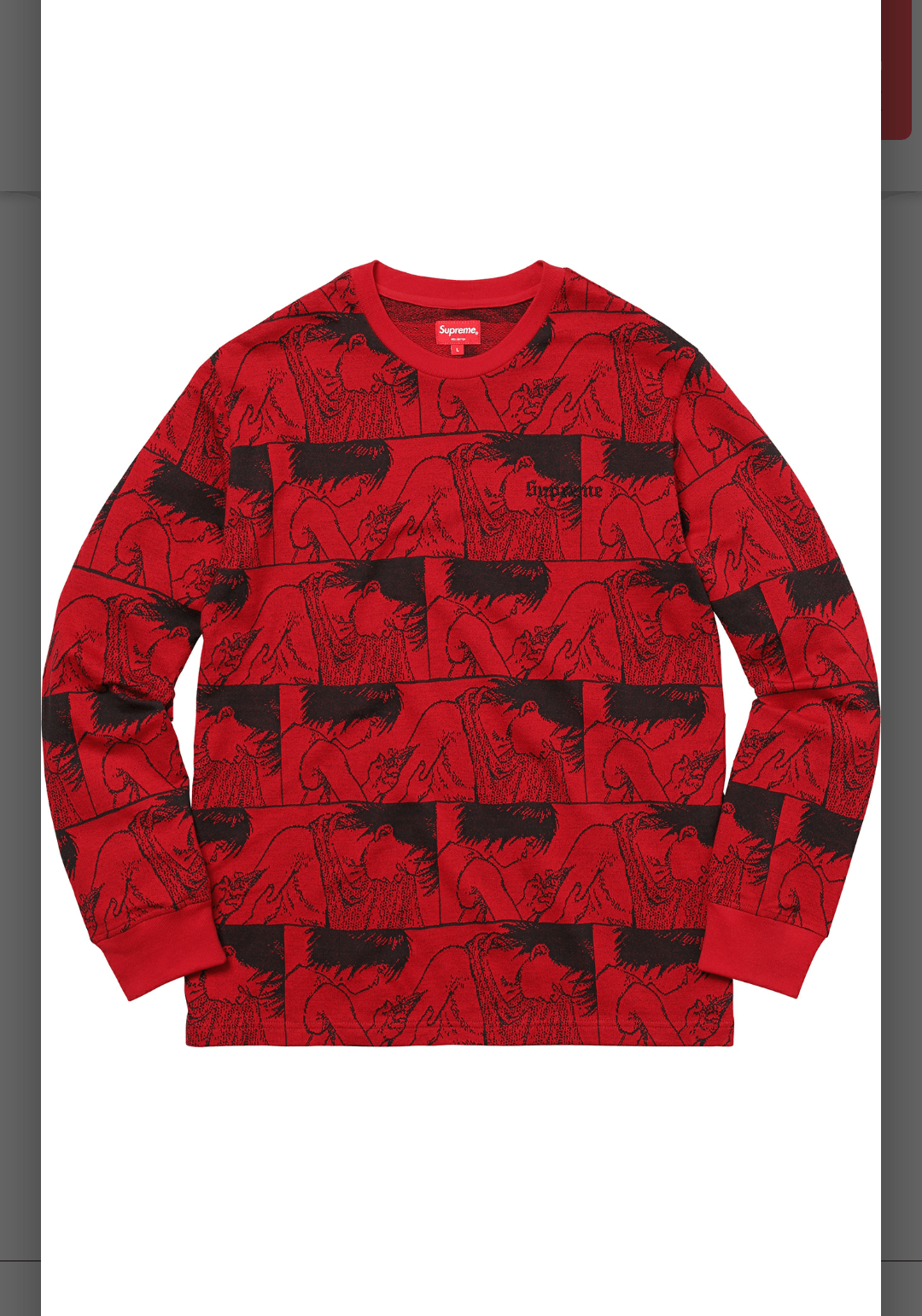 Supreme Supreme Akira Syringe Jacquard L/S Top RED | Grailed