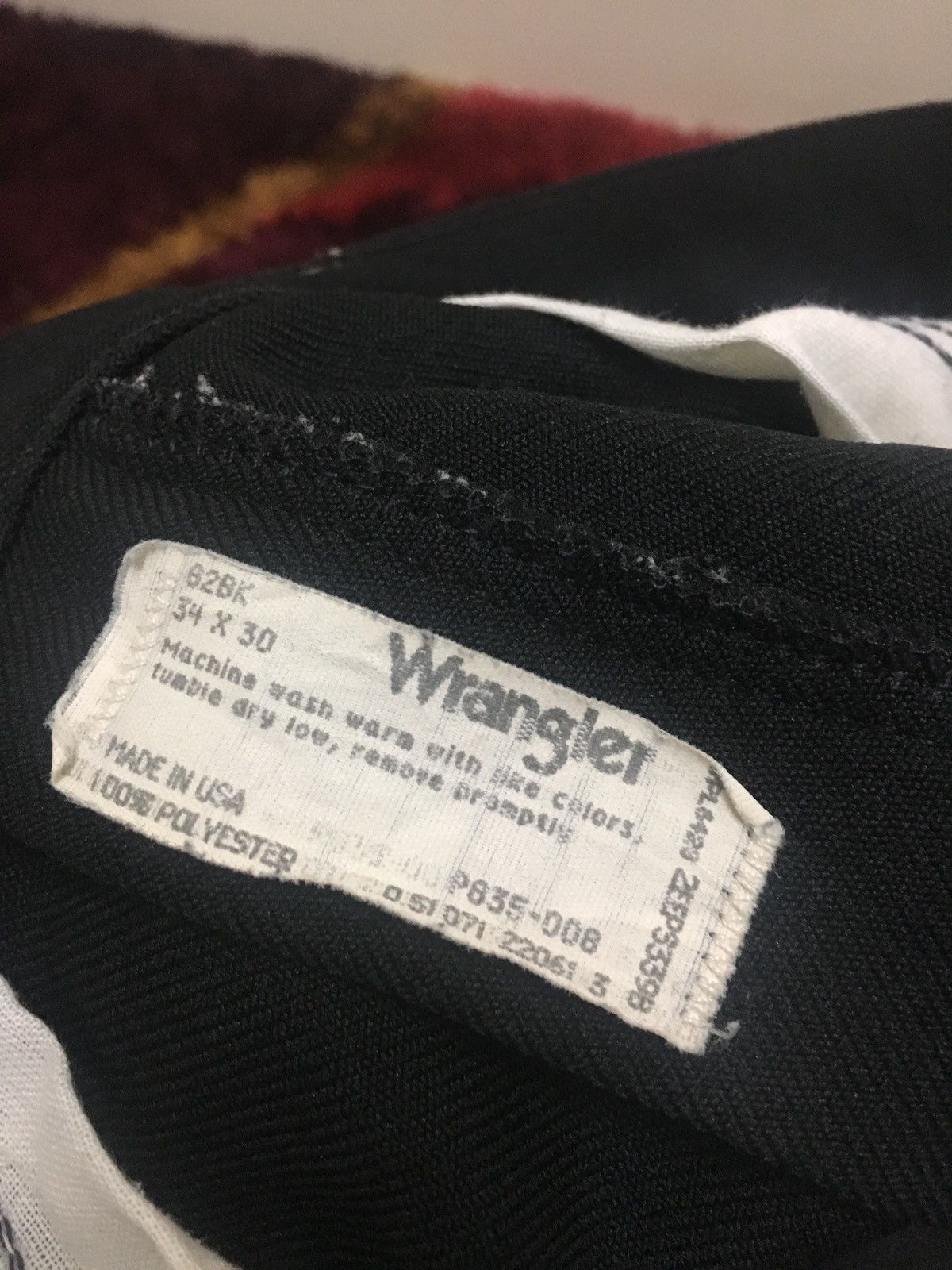 Vintage × Western Mountaineering × Wrangler Vintage Wrangler 80s Star Press Pant USA Size US 32 / EU 48 - 6 Thumbnail